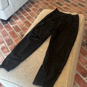 Black Distressed Jeans